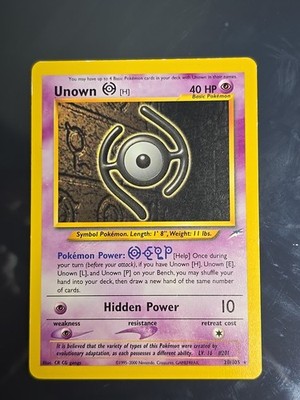 Unown [H] 28/105 Neo Destiny Regular LP