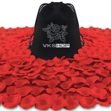 4500 Pack Red Rose Petals,Artificial Roses Flower Petals for Romantic Night,Vale