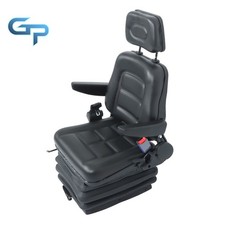 Suspension Tractor Forklift Seat Adjustable Backrest Armrest Safety Belt