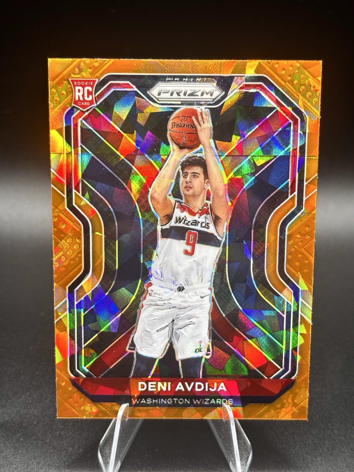 2020-21 Panini Prizm - Deni Avdija #290 Orange Ice Prizm (RC) *Print Line*