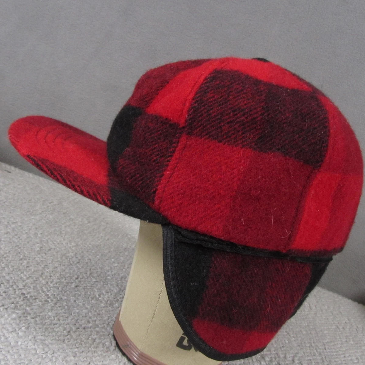 Vintage Woolrich Ear Muffs Plaid Red Woolrich Red Hats for Men for sale | eBay main image 4
