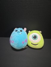 Squishmallows Disney  s Mike Wazowski  Sully Monsters Inc Kellytoy Toy 8"