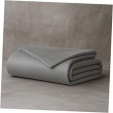 Eucalyptus Duvet Cover - Infused with Silver for King, California King Fog Gray