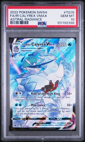 Ice Rider Calyrex VMAX graded PSA 10 for sale on eBay