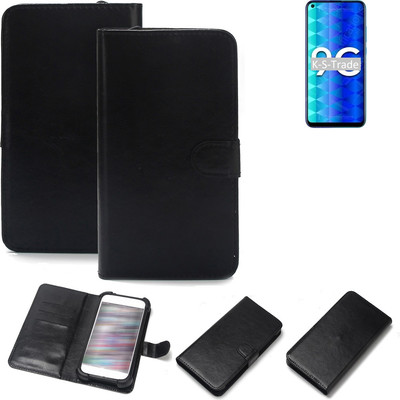 Schutz Hülle für Huawei Honor 9C Wallet Case + Bumper schwarz Flipstyle Tasche