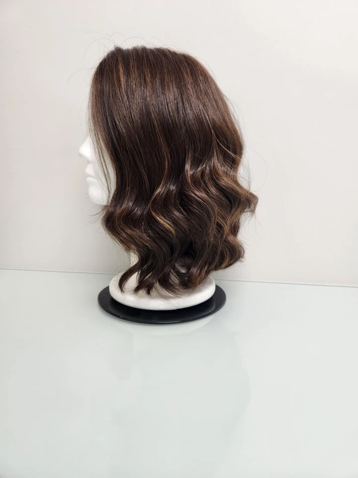 "Peluca de cabello humano ondulado 13"" - Resaltada - Excelente estado" Foto 4 de 4