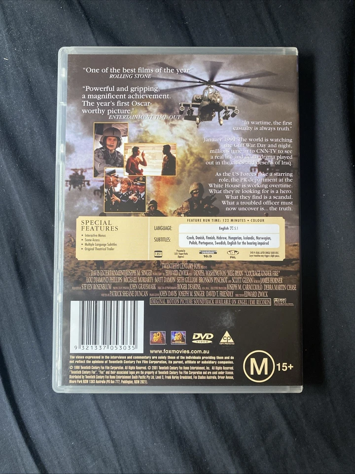 Courage under Fire (DVD, 1996) - image 2 of 4