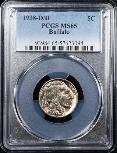 1938-D/D PCGS MS65 Buffalo Nickel Gem Uncirculated BU