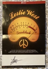 LESLIE WEST * MOUNTAIN * AUTOGRAPHED SIGNED POSTER * SIGNED 11/20/15
