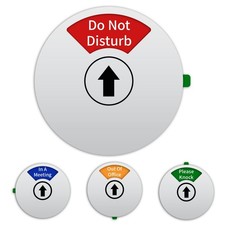 Office Door Sign, Do Not Disturb/Out of Office/In a Meeting/Please Knock, Rot...