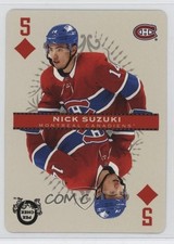 2021-22 O-Pee-Chee Playing Cards Nick Suzuki #5-DIAMONDS vs3
