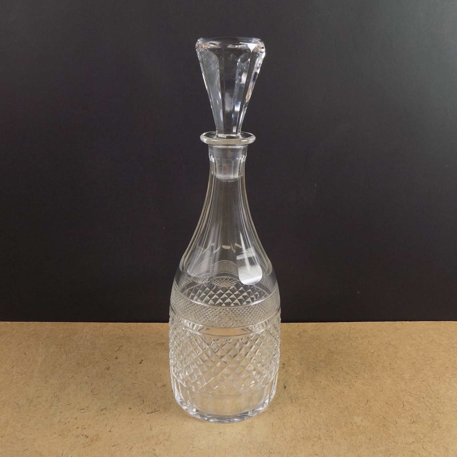 Kosta Boda Crystal Kent Decanter VGC Signed 11" Tall Vintage