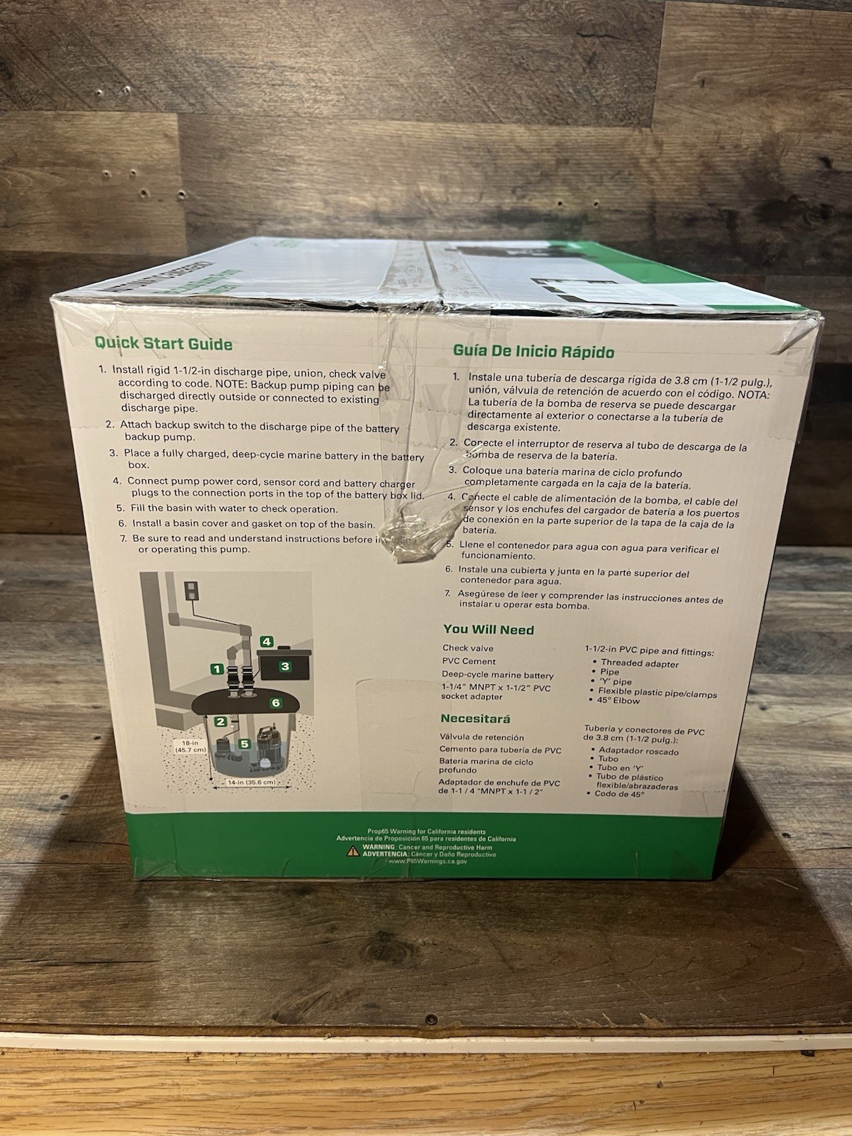ZOELLER Basement Sentry Stbb100 Backup Sump Pump System