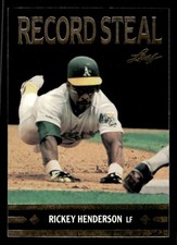 1991 LEAF RICKEY HENDERSON BC26 MINT GOLD ROOKIES BASEBALL OAKLAND ATHLETICS