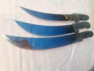 NEW Cozzini 3pc Butcher Knife Set 12'' 10'' 10'' Cimiter Breaking Boning Commercial