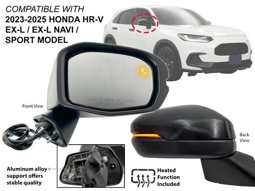 Side Mirror for 2023-2025 HONDA HR-V with BSD Signal Light Heated Passenger Side