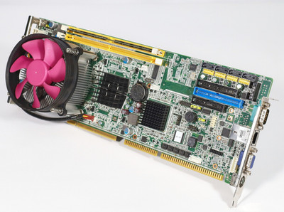 Advantech Single Board Computer w/ Heatsink, Fan, Memory, and LAN PCA-6010(VG)