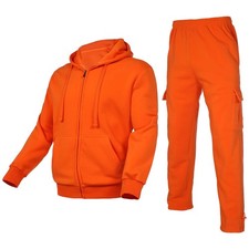 Men's Tracksuit 2 Piece Thick Warm Sweatsuit Set Sweatpants and Hoodie Fleece...
