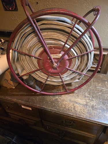 Vintage Wirt And Knox Fire Hose Reel