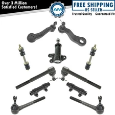 11 Piece Steering & Suspension Kit Tie Rods Sway Bar Links Idler Pitman Arms New