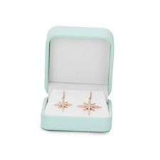 Mint Green PU Leather Jewelry Gift Box for Earrings - Earrings Box Mint-green