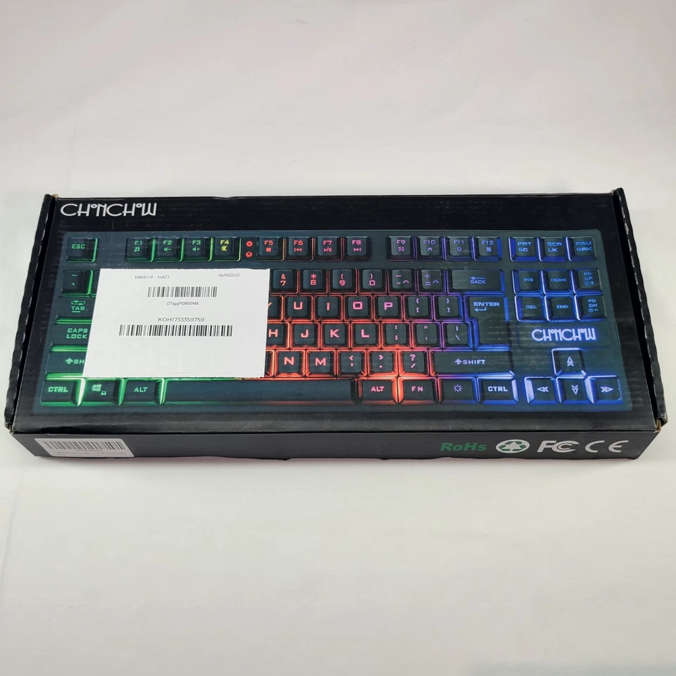 Gaming Keyboard USB Wireless 104-Keys Full Size Light Up PC Xbox - Image 2 of 4