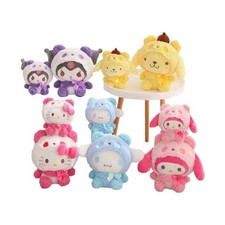 Kuromi My Melody Cinnamoroll Kawaii Plush Toy For Kids Handmade Soft Doll For