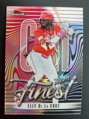 ELLY DE LA CRUZ 2026 Topps Finest #TF-18 Team Finest Refractor Reds