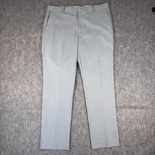 Peter Millar Raleigh Performance Trouser Pants Mens 35x30 Gray Chino Golf EB77