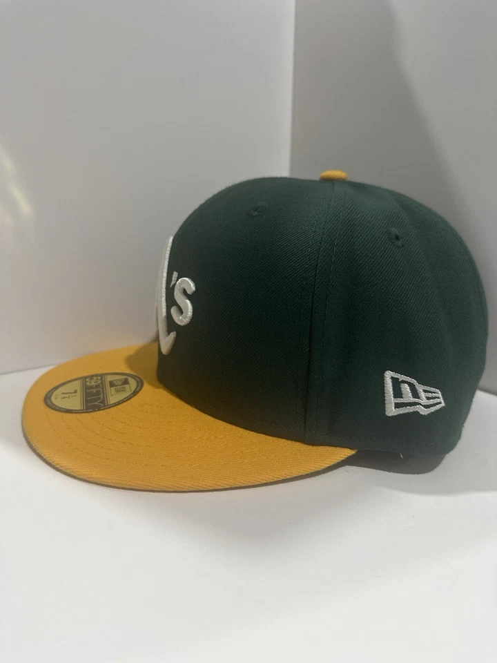 Oakland Athletics A’s 59FIFTY Fitted Hat – Size 7 ¼ – New Era MLB - Image 2 of 4