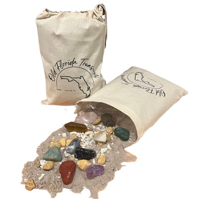 Polished Gem Dig Kit 3lbs - Old Florida Treasures 