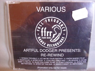 Artful Dodger presents. Re-Rewind- 15-Track-Promo-CD