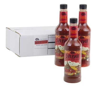 5 Pepper Extra Spicy Bloody Mary Drink Mix Ready to Use 33.8 Fl Oz Pack of 3