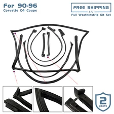 Full Weatherstrip Weather Strip Seal For 1990-1996 Corvette C4 5.7L 9096GGW NEW