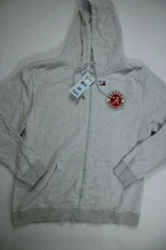 Men’s K & S Gray Alabama Crimson Tide Long Sleeve Hooded Zip Up NEW! NWT