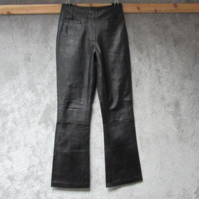 Catia DAMEN BOOTCUT LEDERHOSE 26'' W 29'' L / REF JC4995]