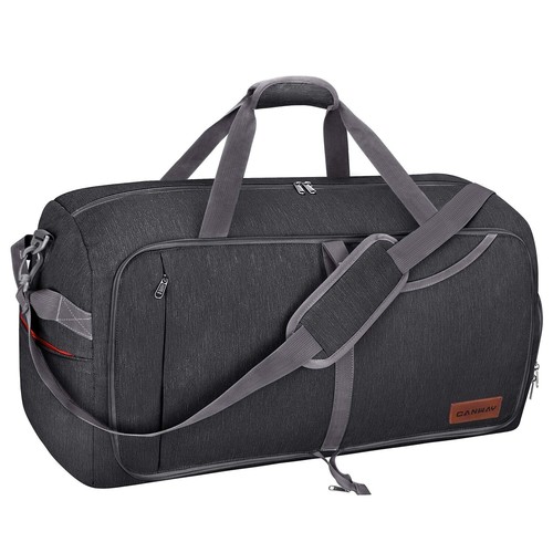 Canway 115L Travel Duffel Bag, Foldable Weekender Bag with Shoes Compartment ...