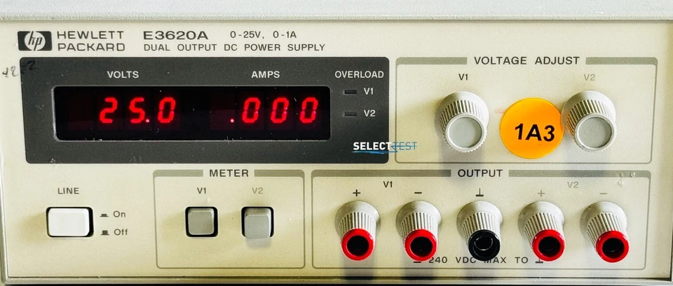 AGILENT (HP) E3620A POWER SUPPLY (DUAL) 25 VOLTS, 1 AMP 50W **LOOK** (REF: 172N) - Image 3 of 4