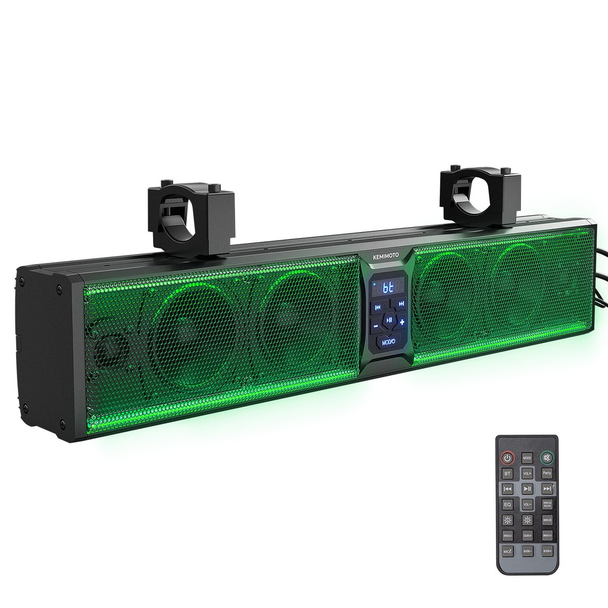 26'' RGB Lights UTV Sound Bar SxS Bluetooth Speaker System for Can