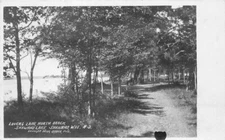Lovers Lane North Beach Wisconsin Shawaho #3 1908 RPPC Photo Postcard 20-7696