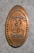 Moneda de recuerdo Ratón centavo alargado Frankenmuth Cheese Haus Michigan EE. UU. centavo