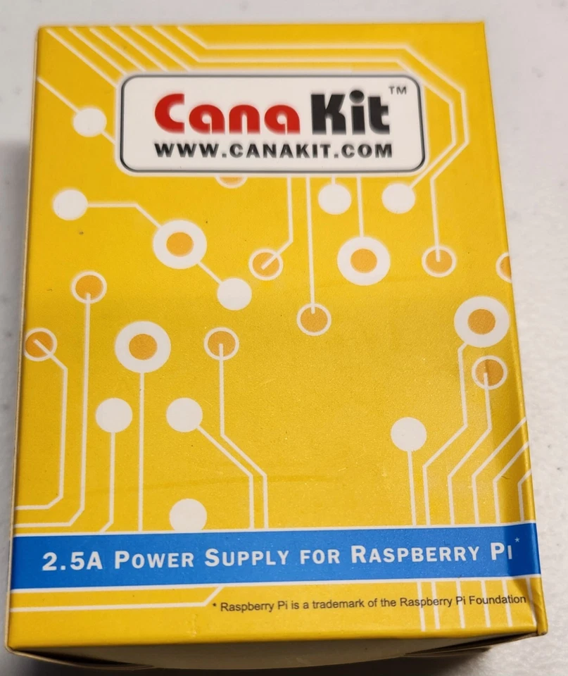 Cana Kit Raspberry Pi 3 B+ Power Supply, 2.5 Adapter, 5V - Image 2 of 3