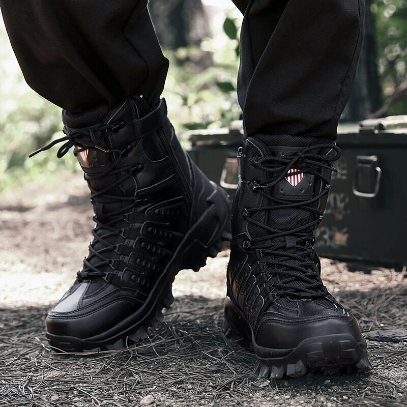 Militares PaRa Hombres ZapAtos Del Ejército Resistente Del TrabajO eBay