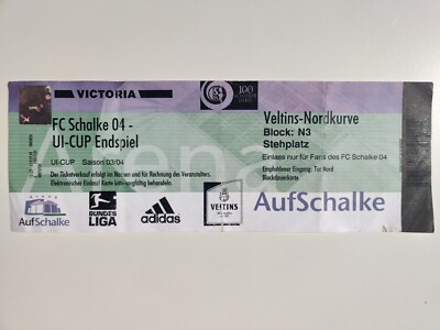 UI-Cup FINAL 2003/04 ticket | Schalke Superland ASKÖ Pasching | Intertoto Cup