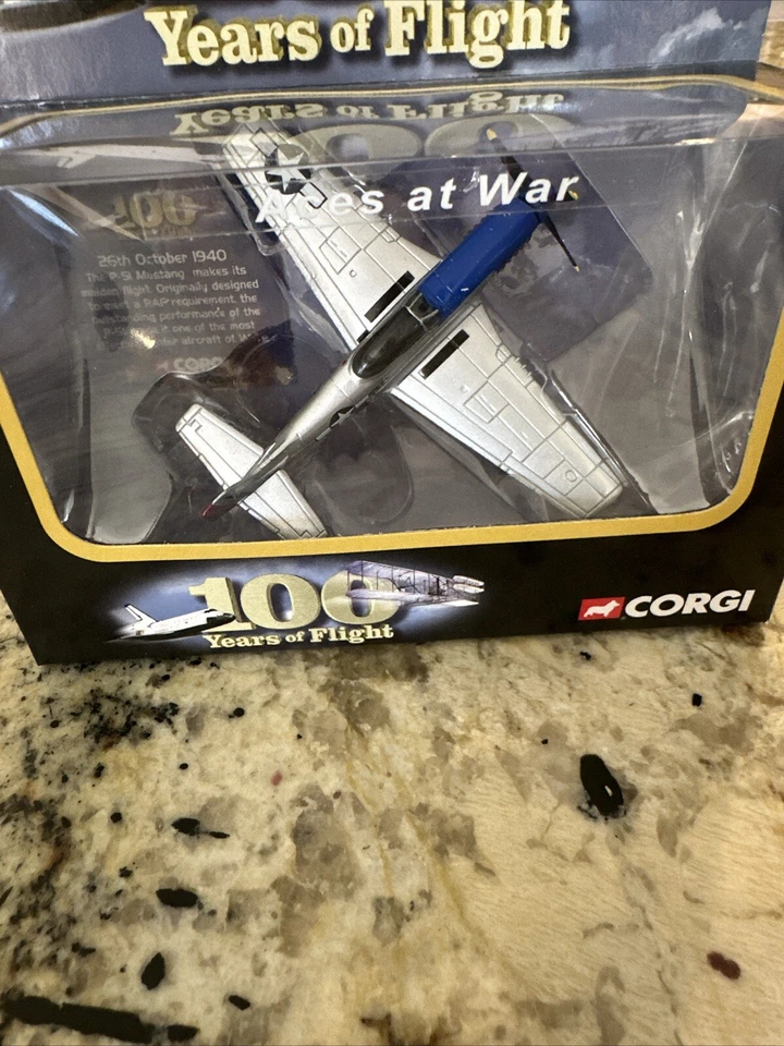 NEW Corgi 100 Years Of Flight Aces Of War P-51D Mustang AA-547 NEW+FAST SHIPPING - Image 2 of 4