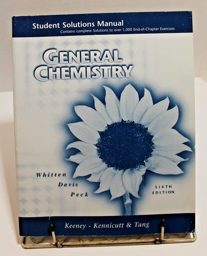 General Chemistry Student Solution Manual by Davis Peck Sixth Edition ...