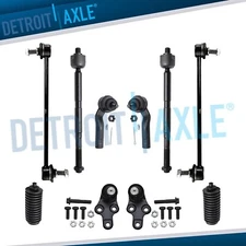 Front Lower Ball Joints Tie Rods Sway Bar Links Kit for 2014 - 2018 Ford Escape