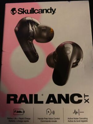 Skullcandy Rail ANC XT True Wireless In-Ear Headphones (Black)