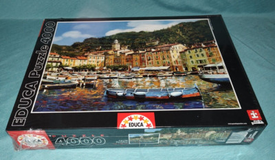 NEW Educa 15170 Portafino 4000 Piece Jigsaw Puzzle VERY RARE (FLAW ON PLASTIC)