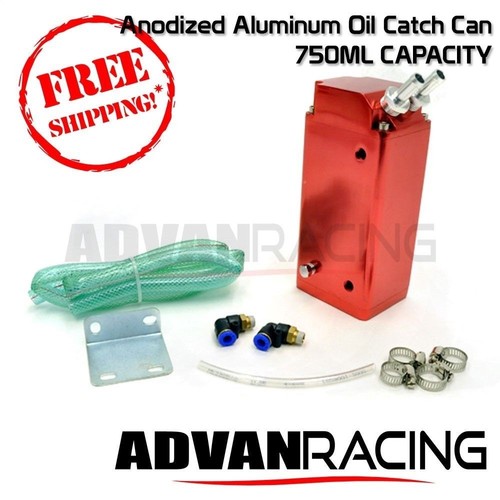 750ML Universal Catch Can Aluminum Anodized Red Oil Rev9 - 第 1/3 張圖片